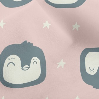 Happy Smiling Penguin Micro Fleece