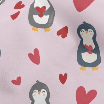 Sweet Love Penguin Micro Fleece