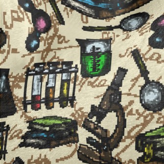 Hand Drawn Science Tools Minky