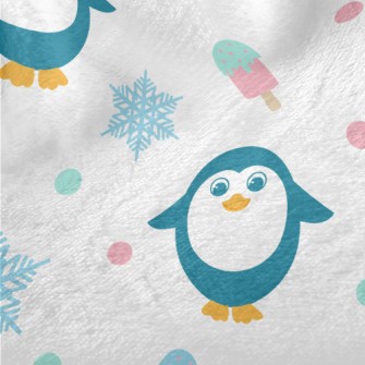 Cartoon Penguin With Popsicle Minky