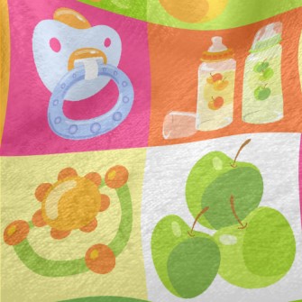 Colorful Baby Products Minky