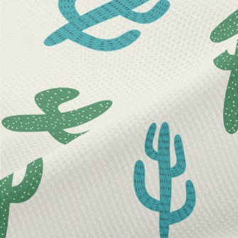 Hand Drawn Cactus Illustration Piqué