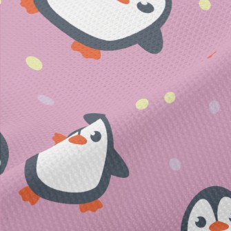 Penguins With Colored Dots Piqué