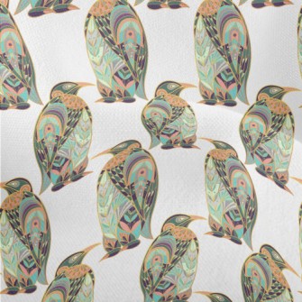 Art Deco Penguin Lightweight Performance Linen