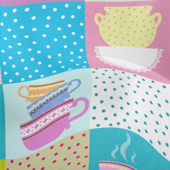 Colorful Tea Set Lightweight Performance Linen