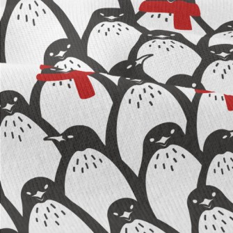 Red Winter Penguin Modern Jersey