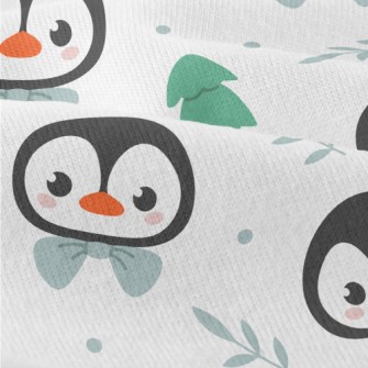 Cartoon Penguin Wearing A Bow Modern Jersey