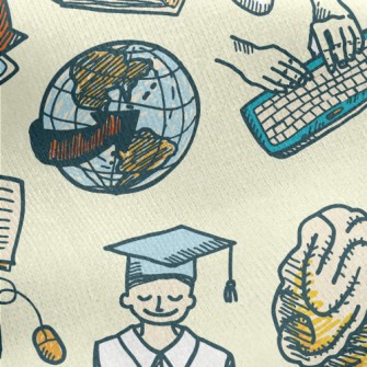 Online Learning Illustration Jersey Backed Fleece