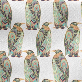 Art Deco Penguin Jersey Backed Fleece