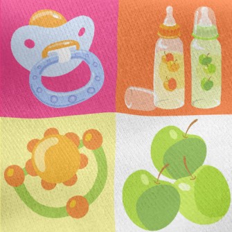 Colorful Baby Products Jersey Backed Fleece