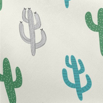 Hand Drawn Cactus Illustration Pongee