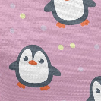 Penguins With Colored Dots Pongee