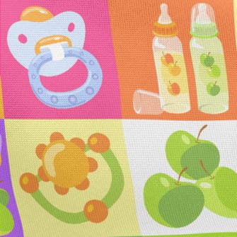 Colorful Baby Products Pongee