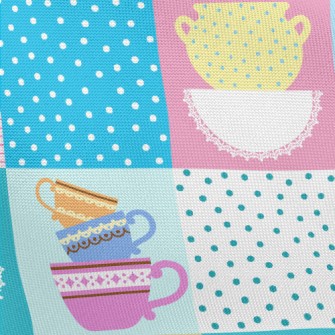 Colorful Tea Set Pongee