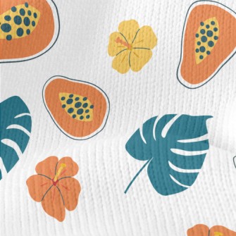 Hand Drawn Cartoon Papaya Stretch Jersey