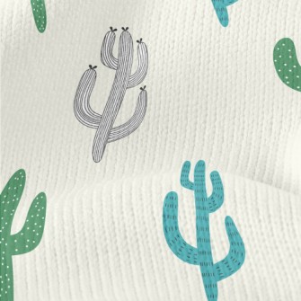 Hand Drawn Cactus Illustration Stretch Jersey