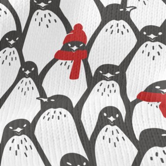 Red Winter Penguin Stretch Jersey