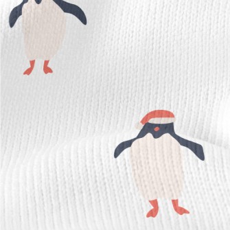 Cute Penguin With Santa Hat Stretch Jersey