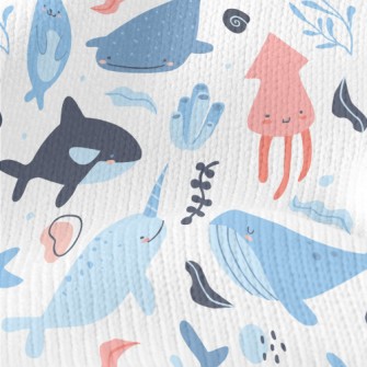 Cute Underwater Creatures Stretch Jersey