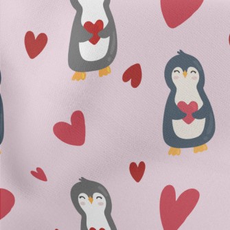 Sweet Love Penguin Lightweight Cotton Poplin
