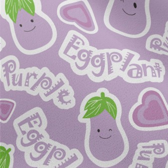 Happy Smiley Eggplant Chiffon