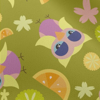 Cartoon Parrot With Fruit Chiffon