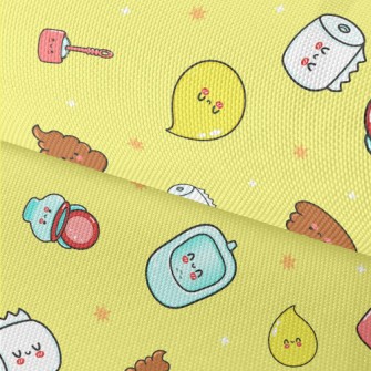 Cartoon Toilet Elements Waterproof Oxford