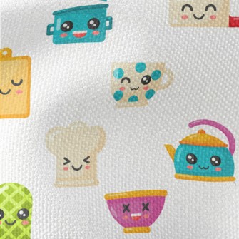 Cute Kitchen Utensils Waterproof Canvas