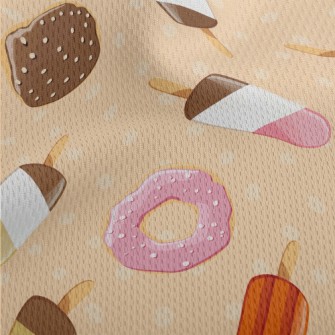 Popsicles And Donuts Athletic Mesh Flat Back