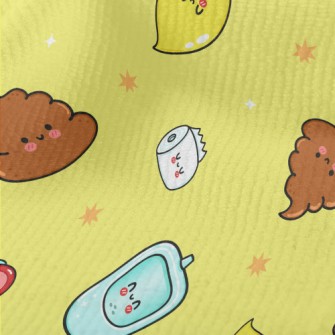 Cartoon Toilet Elements Terry