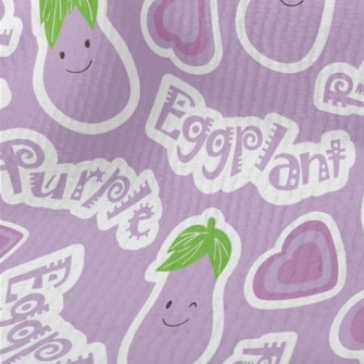 Happy Smiley Eggplant Terry