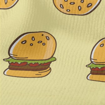 Hand Drawn American Hamburger Terry
