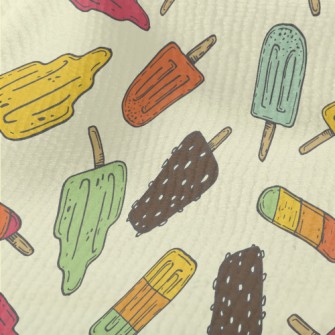 Hand Drawn Summer Popsicle Terry