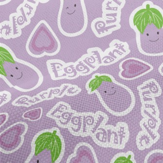 Happy Smiley Eggplant Performance Linen