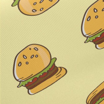 Hand Drawn American Hamburger Twill