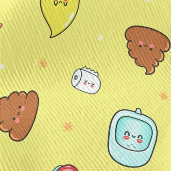 Cartoon Toilet Elements Standard Corduroy