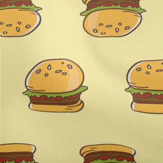 Hand Drawn American Hamburger Dobby