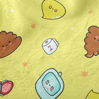 Cartoon Toilet Elements Minky