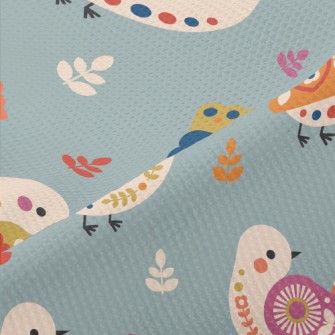 Nordic Style Bird Piqué