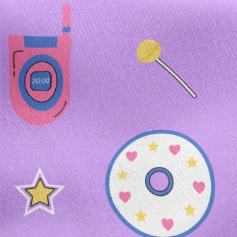 Y2K Retro Mobile Phone Jersey Backed Fleece