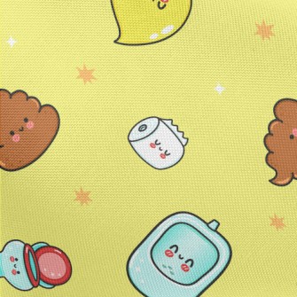 Cartoon Toilet Elements Pongee