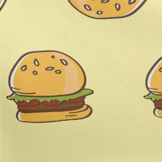 Hand Drawn American Hamburger Pongee