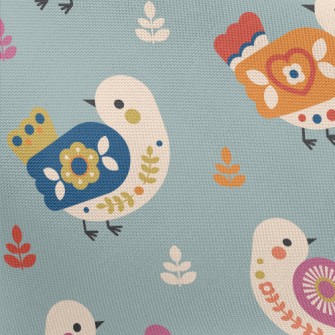 Nordic Style Bird Pongee