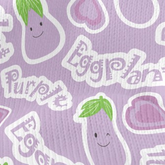 Happy Smiley Eggplant Stretch Jersey