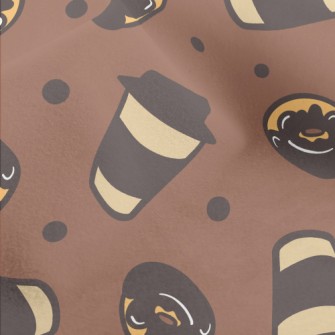 Hot Coffee Donut Micro Fleece
