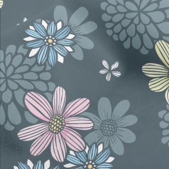 Three Colorful Flowers Micro Fleece