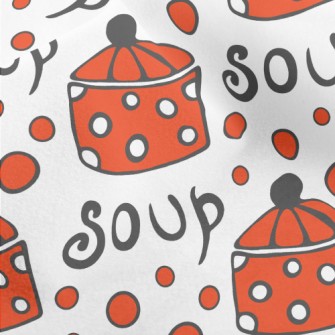 Cute Polka Dot Soup Pot Micro Fleece