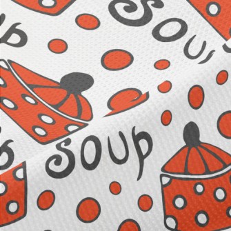 Cute Polka Dot Soup Pot Piqué