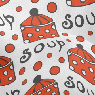 Cute Polka Dot Soup Pot Lightweight Performance Linen