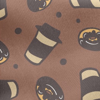 Hot Coffee Donut Jersey Backed Fleece